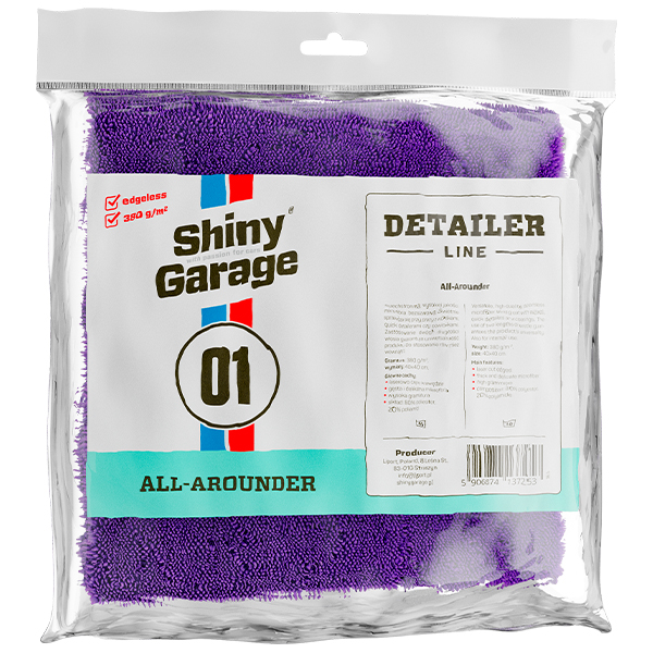 Shiny Garage All-Arounder 40x40cm 380g - mikrofibra bezszwowa