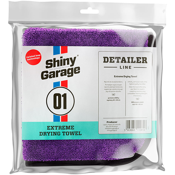 Shiny Garage Extreme Drying Towel 40x40 cm 600g