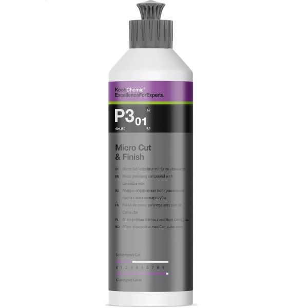 Koch Chemie Micro Cut & Finish P3.01 250ml - pasta polerska wykończeniowa z dodatkiem wosku