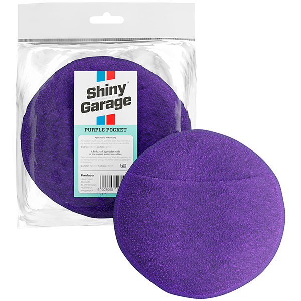 Shiny Garage Purple Pocket Microfiber Applicator - uniwersalny aplikator mikrofibrowy