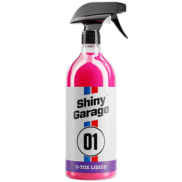 Shiny Garage D-Tox Liquid 1L - deironizer, środek do usuwania zanieczyszczeń metalicznych, do czyszczenia felg i lakieru