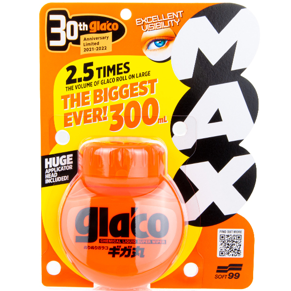 Soft99 Glaco Roll On Maxx 300ml - niewidzialna wycieraczka, wycieraczka w płynie