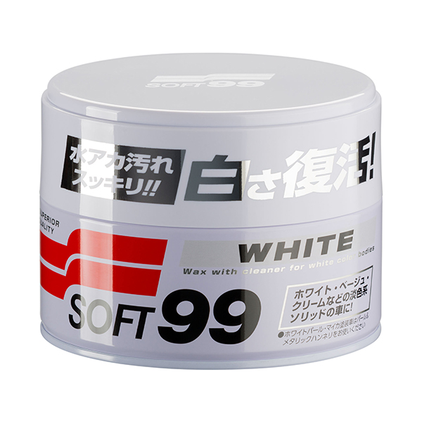 Soft99 White Wax 350g - wosk do jasnych lakierów