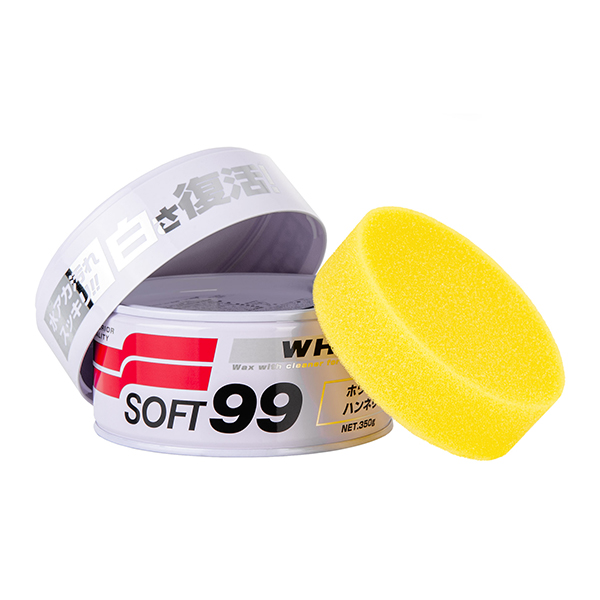 Soft99 White Wax 350g - wosk do jasnych lakierów - obrazek 2