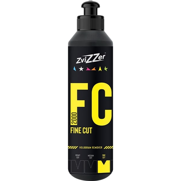 ZviZZer FC2000 Yellow Fine Cut 250ml – delikatna, wykańczająca pasta polerska, usuwanie hologramów i wysoki połysk