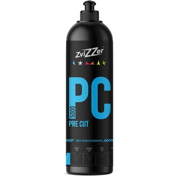 ZviZZer PC5000 Blue Pre Cut 750ml - bardzo mocno tnąca pasta polerska, usuwanie rys i uszkodzeń lakieru