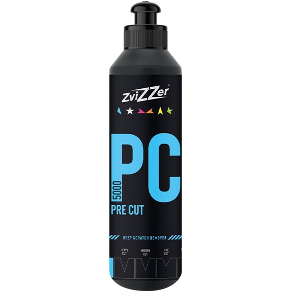 ZviZZer PC5000 Blue Pre Cut 250ml - bardzo mocno tnąca pasta polerska, usuwanie rys i uszkodzeń lakieru