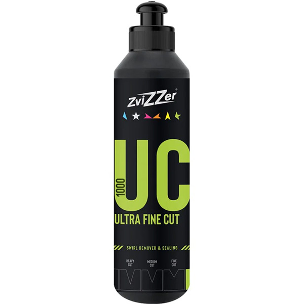 ZviZZer UC1000 Green Ultrafine Cut 250ml - ultra wykańczająca pasta polerska, połysk i zabezpieczenie
