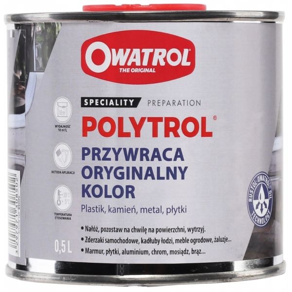 Owatrol Polytrol 500ml – produkt do renowacji wyblakłych plastików