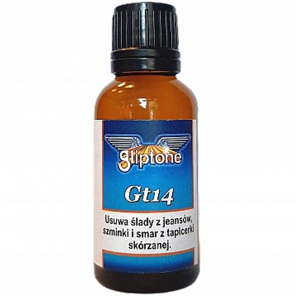 Gliptone GT14 10ml – Cleaner do usuwania przebarwień na skórze po jeansach i smarach