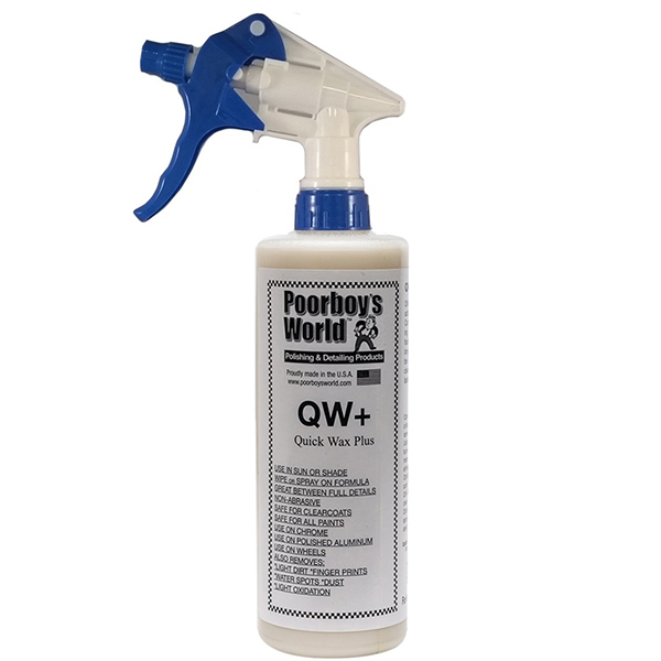 Poorboy\'s World Quick Wax Plus QW+ 473ml - szybki wosk w płynie, quick detailer z dużą zawartością carnauby