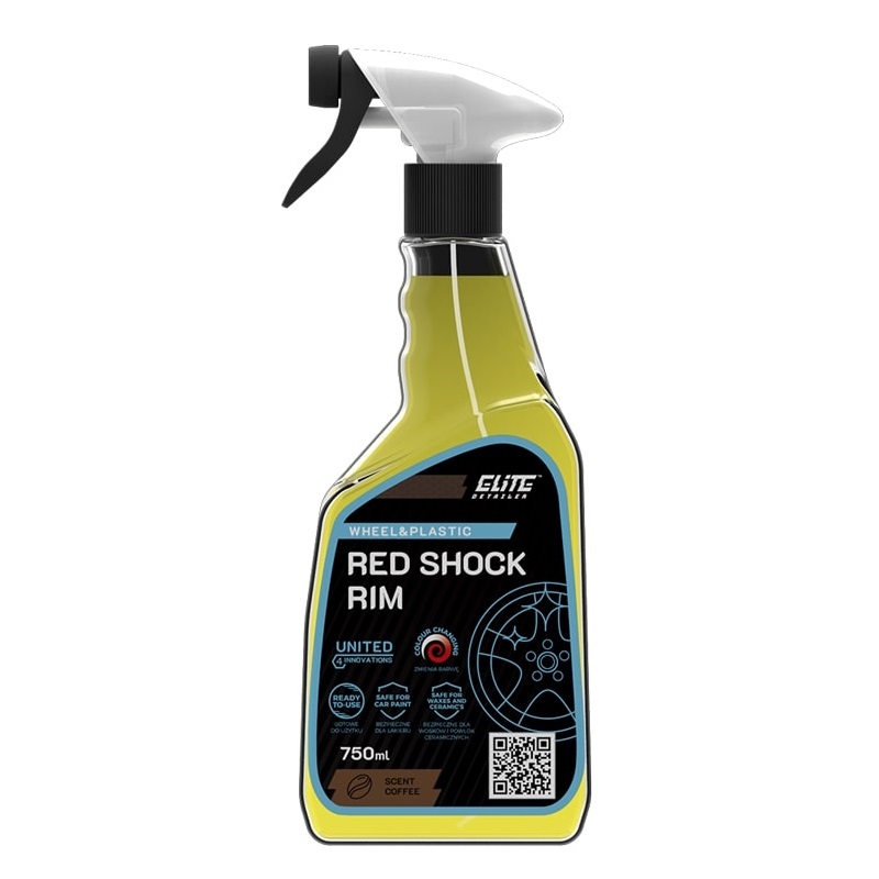 Elite Detailer Red Shock Rim 750ml - deironizer, krwawa felga