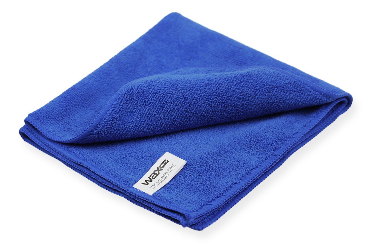 WaxPRO Premium Microfiber - niebieska mikrofibra 40x40cm, 360gsm