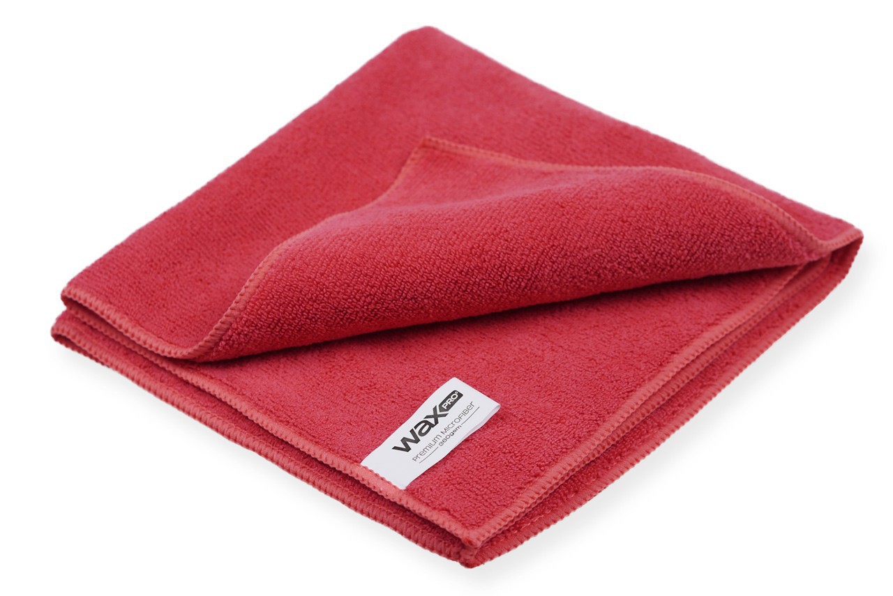 WaxPRO Premium Microfiber - czerwona mikrofibra 40x40cm, 360gsm