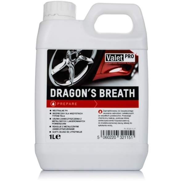 ValetPRO Dragon\'s Breath 1L - deironizer, krwawa felga